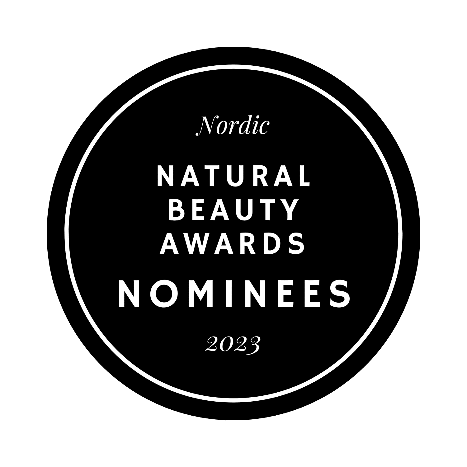 European Natural Beauty Awards Logo Bianco